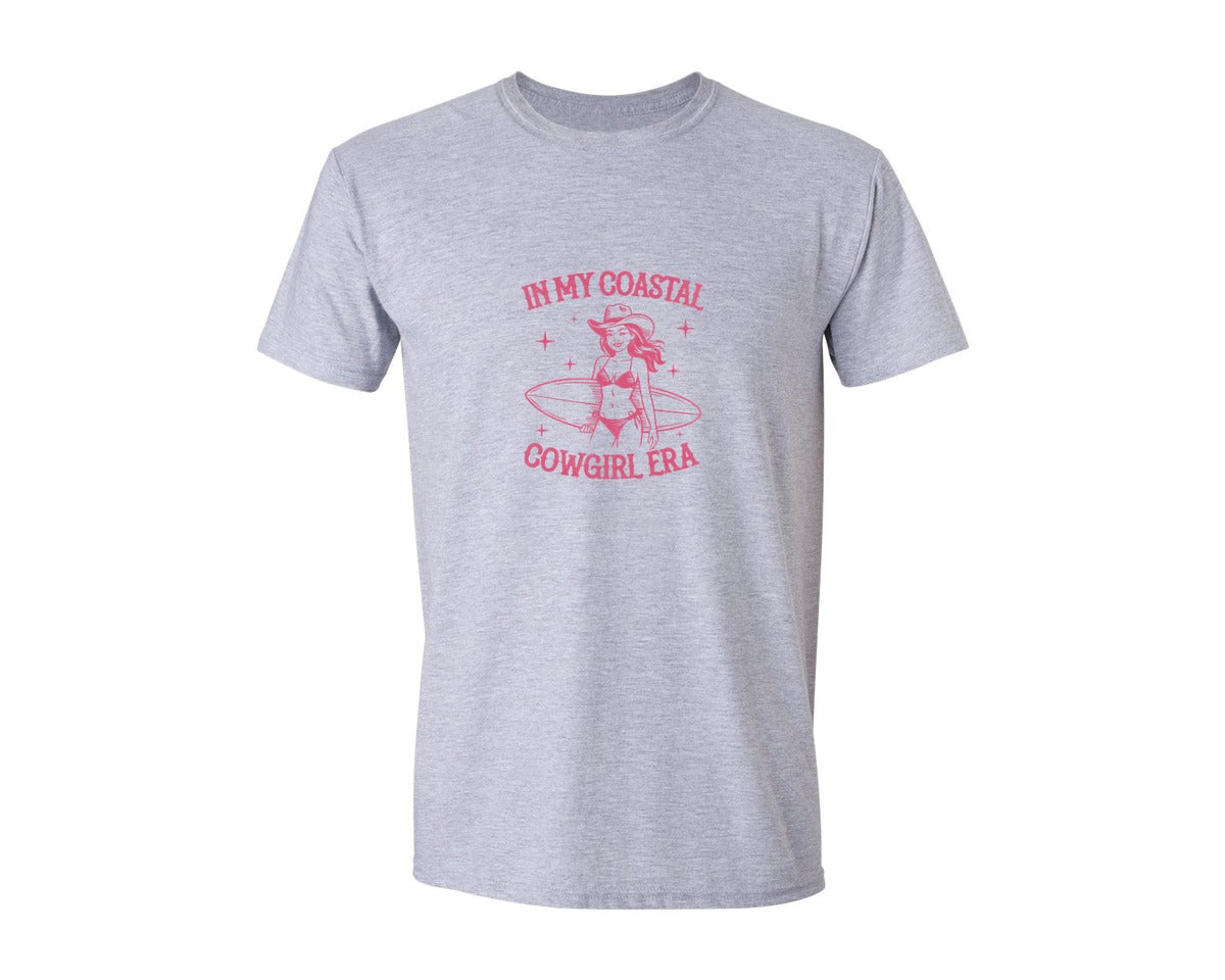 brand:Generic|color:Sports Grey / Athletic Heather|Summer In My Coastal Cowgirl Era Graphic T-Shirt