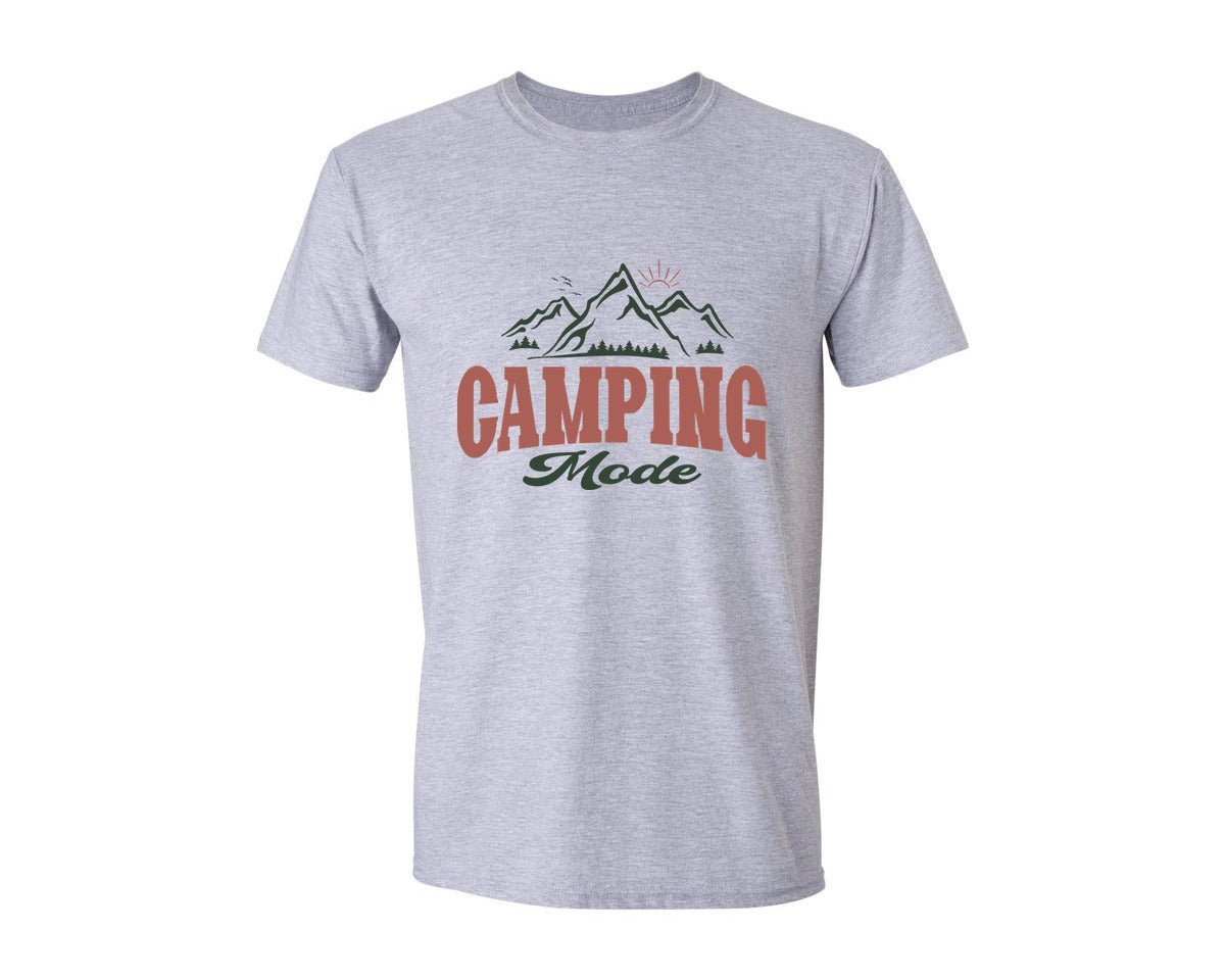 brand:Generic|color:Sports Grey / Athletic Heather|Camping Shirt Camp Shirt Camp Life Adven Graphic T-Shirt