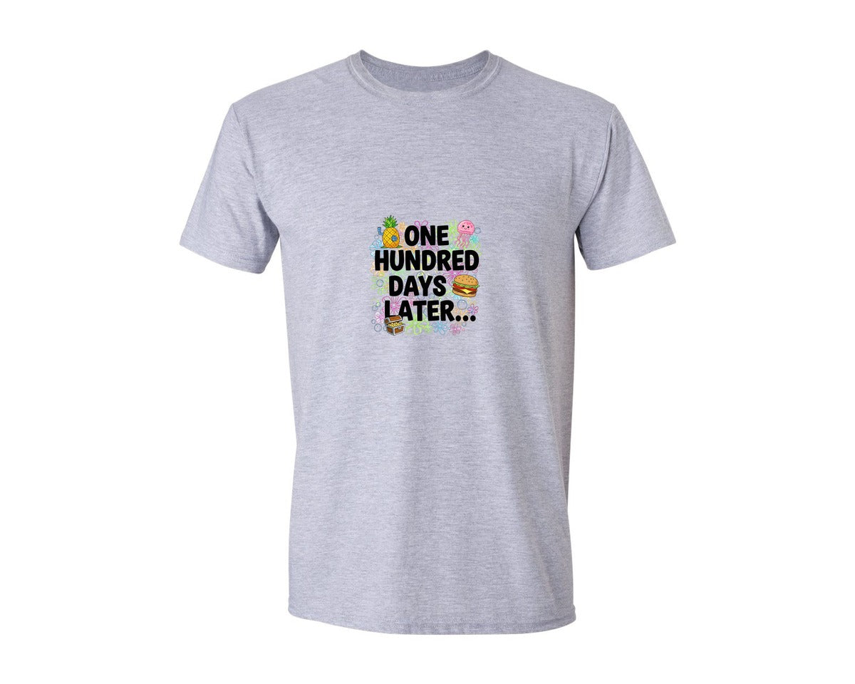 brand:Generic|color:Sports Grey / Athletic Heather|One Hundred Days Later 3 Graphic T-Shirt