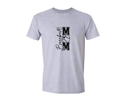 brand:Generic|color:Sports Grey / Athletic Heather|Baseball Mom Baseball Mom 2 Graphic T-Shirt