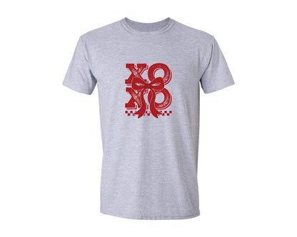 brand:Generic|color:Sports Grey / Athletic Heather|Retro Xoxo Coquette Valentines 3 Graphic T-Shirt