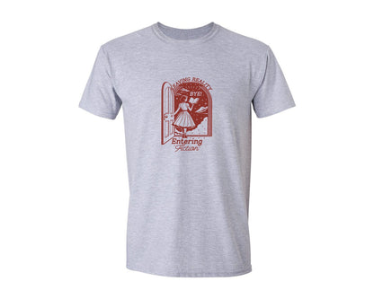 brand:Generic|color:Sports Grey / Athletic Heather|Leaving Reality Entering Fiction 2 Graphic T-Shirt