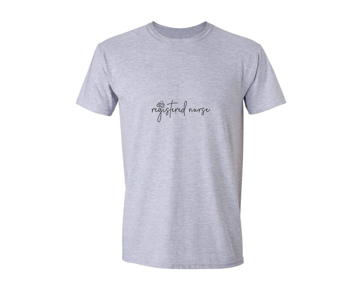 brand:Generic|color:Sports Grey / Athletic Heather|Registered Nurse 43 Graphic T-Shirt