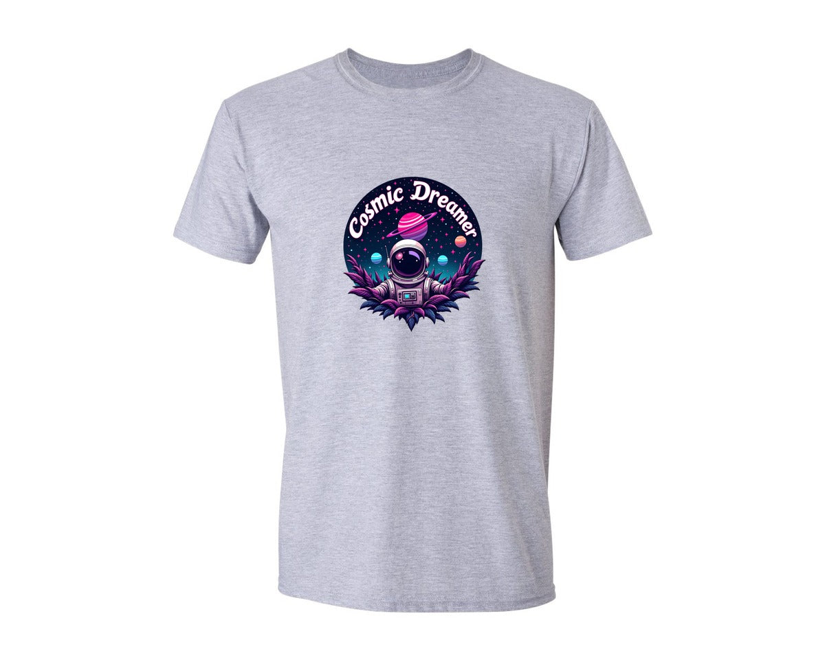 brand:Generic|color:Sports Grey / Athletic Heather|Cosmic Dreamer T Shirt Design Graphic T-Shirt