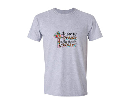 brand:Generic|color:Sports Grey / Athletic Heather|Jesus Christian Religious Graphic T-Shirt