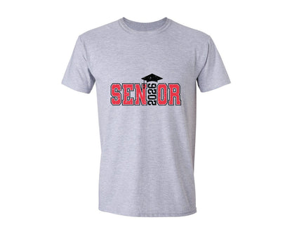 brand:Generic|color:Sports Grey / Athletic Heather|Retro Senior 2026 Class Of 2026 2 Graphic T-Shirt