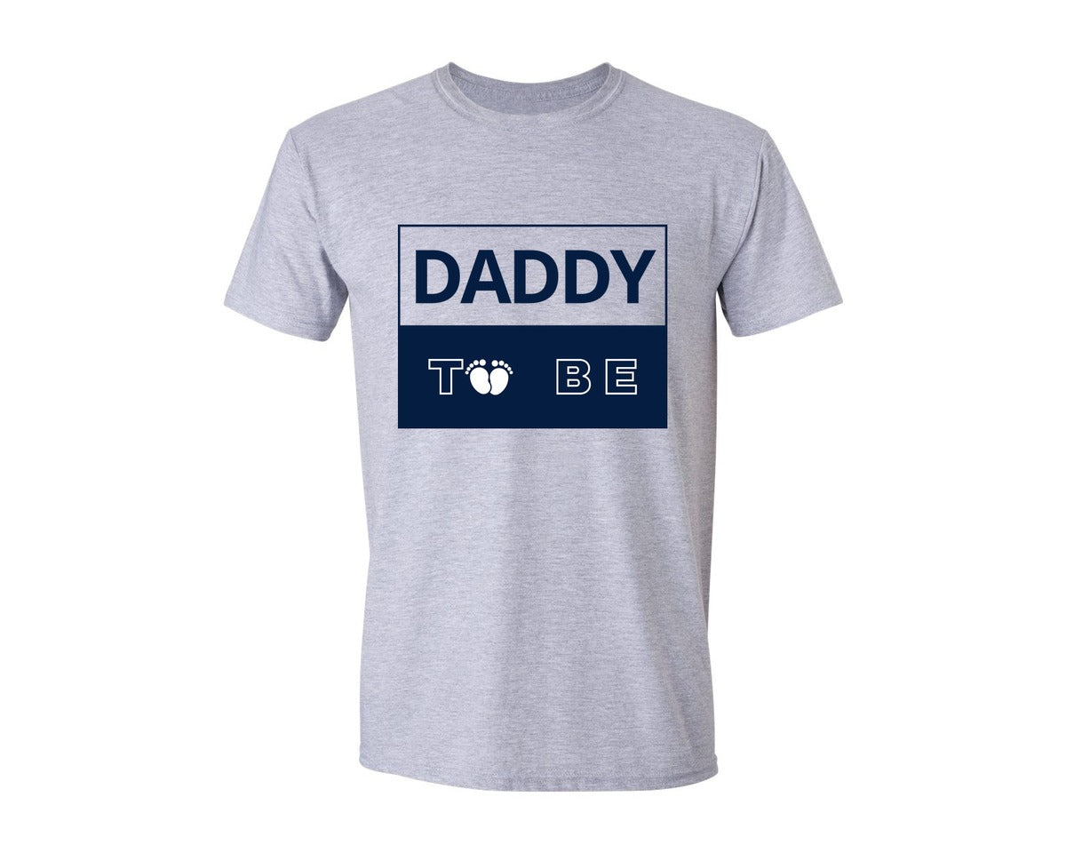 brand:Generic|color:Sports Grey / Athletic Heather|Daddy To Be Pregnancy Announcement 2 Graphic T-Shirt