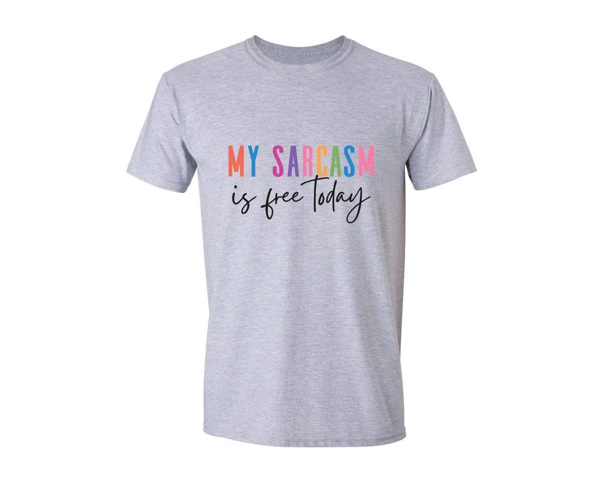 brand:Generic|color:Sports Grey / Athletic Heather|Funny Sarcastic Sarcasm Graphic T-Shirt