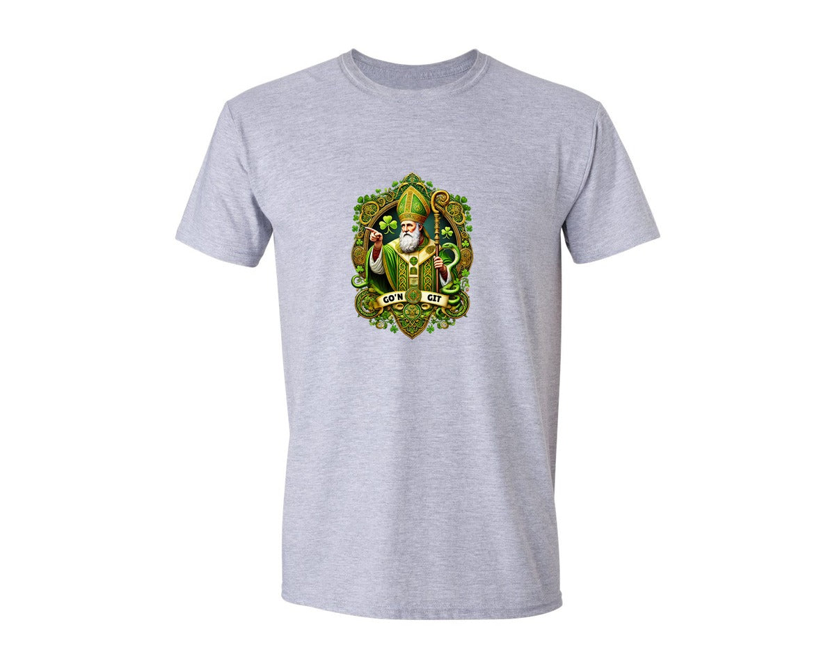 brand:Generic|color:Sports Grey / Athletic Heather|St Patricks Day Saint Patrick Graphic T-Shirt