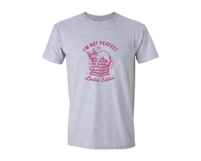 brand:Generic|color:Sports Grey / Athletic Heather|Im Not Perfect Im Limited Edition 7 Graphic T-Shirt