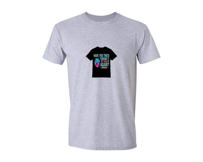 brand:Generic|color:Sports Grey / Athletic Heather|Turning Heart Off On Adenosine T Shirt Graphic T-Shirt
