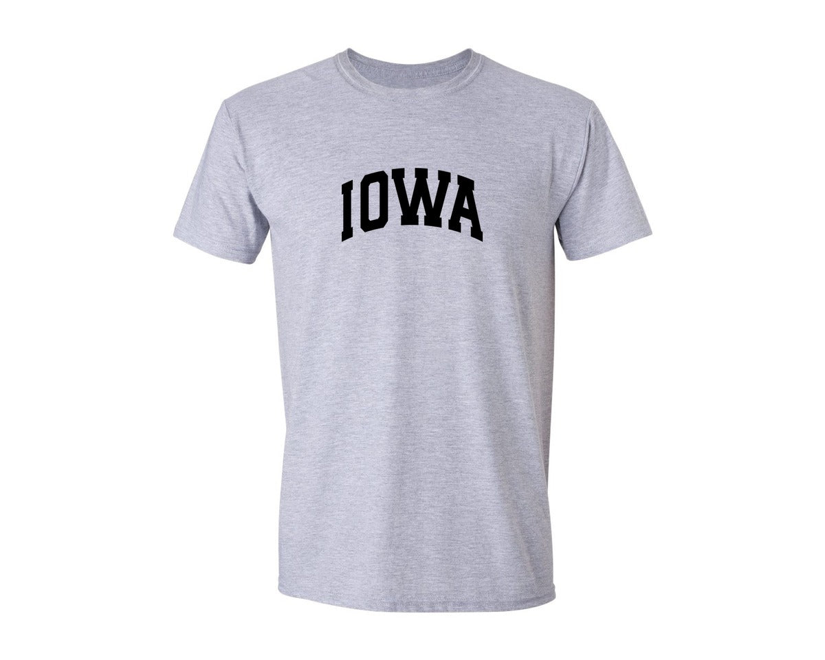 brand:Generic|color:Sports Grey / Athletic Heather|Iowa Usa City State Shirt Graphic T-Shirt