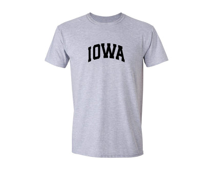 brand:Generic|color:Sports Grey / Athletic Heather|Iowa Usa City State Shirt Graphic T-Shirt
