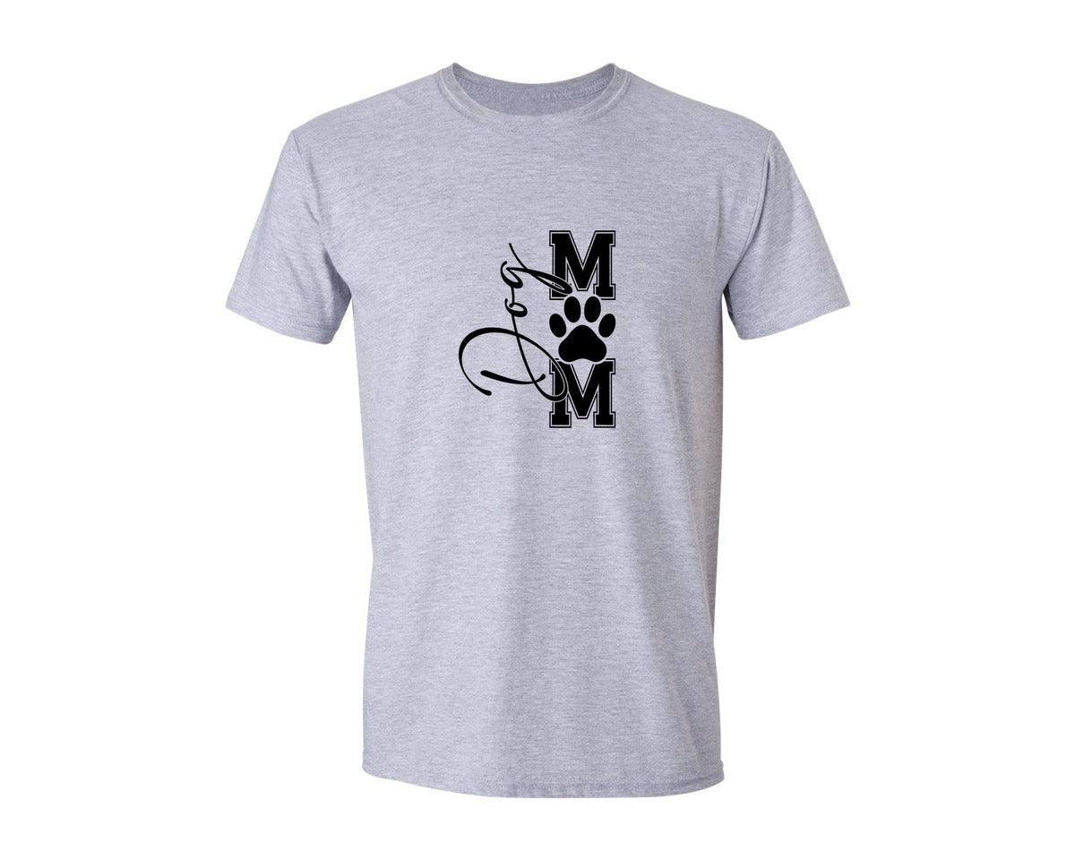 brand:Generic|color:Sports Grey / Athletic Heather|Coquette Dog Mom Dog Lover Graphic T-Shirt