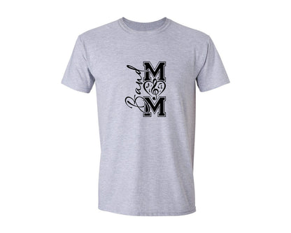 brand:Generic|color:Sports Grey / Athletic Heather|Marching Band Mom Shirt Design Graphic T-Shirt