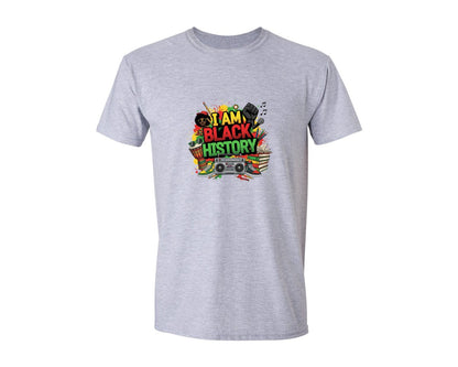 brand:Generic|color:Sports Grey / Athletic Heather|Black History 8 Graphic T-Shirt