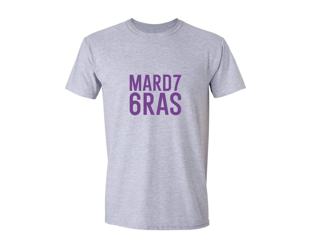 brand:Generic|color:Sports Grey / Athletic Heather|Six Seven Mardi Gras Pngmardi Gras Graphic T-Shirt