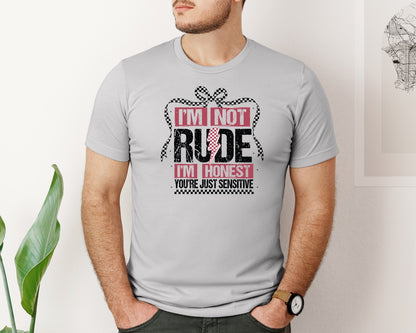 brand:Bella Canvas|color:Sports Grey / Athletic Heather|Im Not Rude Snarky Sarcastic 2 Graphic T-Shirt