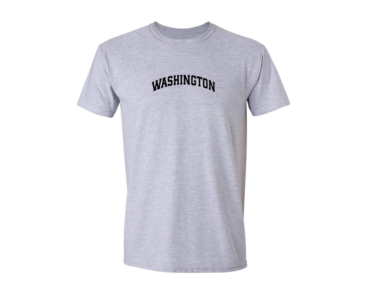 brand:Generic|color:Sports Grey / Athletic Heather|Washington Usa City Shirt Graphic T-Shirt