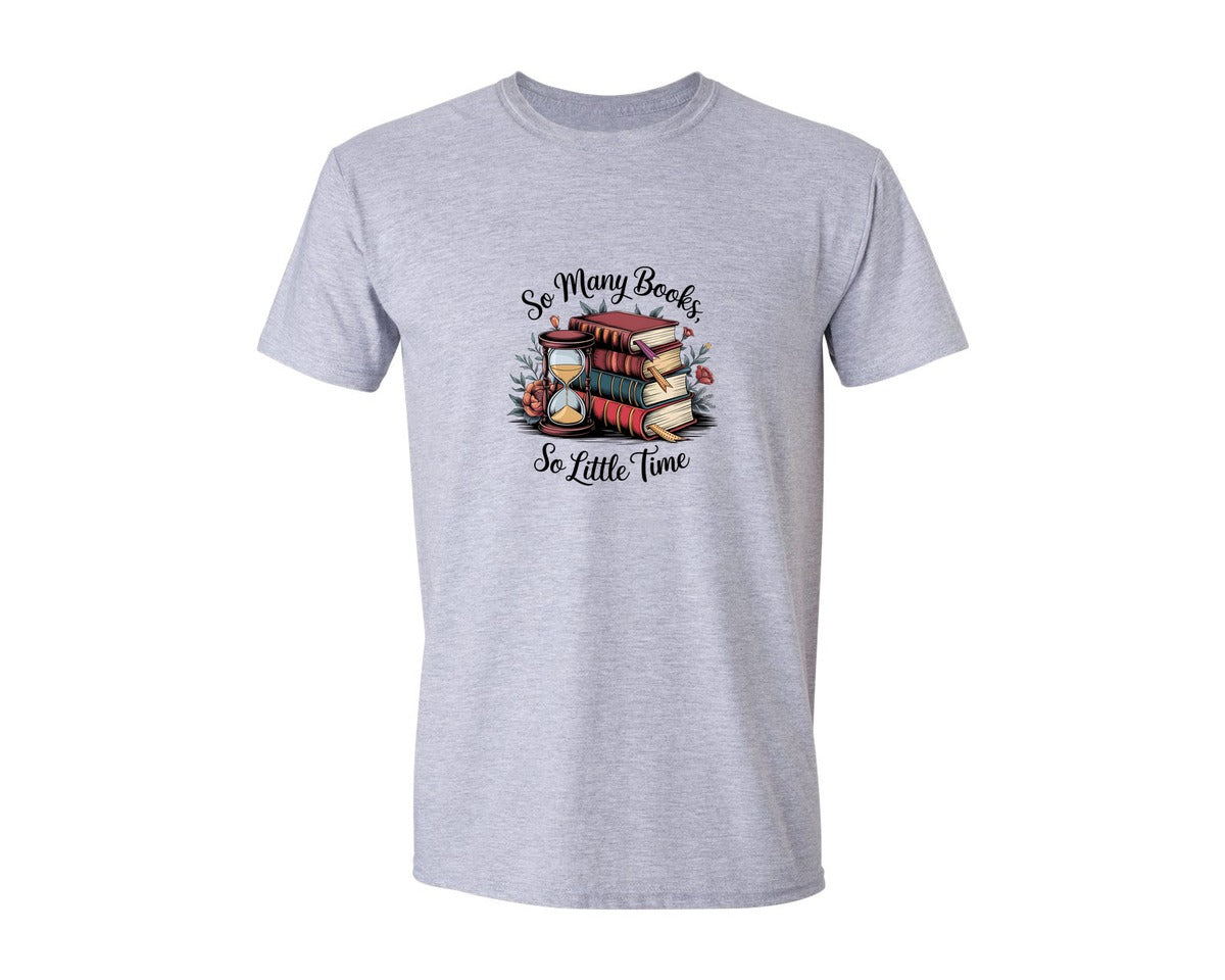 brand:Generic|color:Sports Grey / Athletic Heather|Reading Book 8 Graphic T-Shirt
