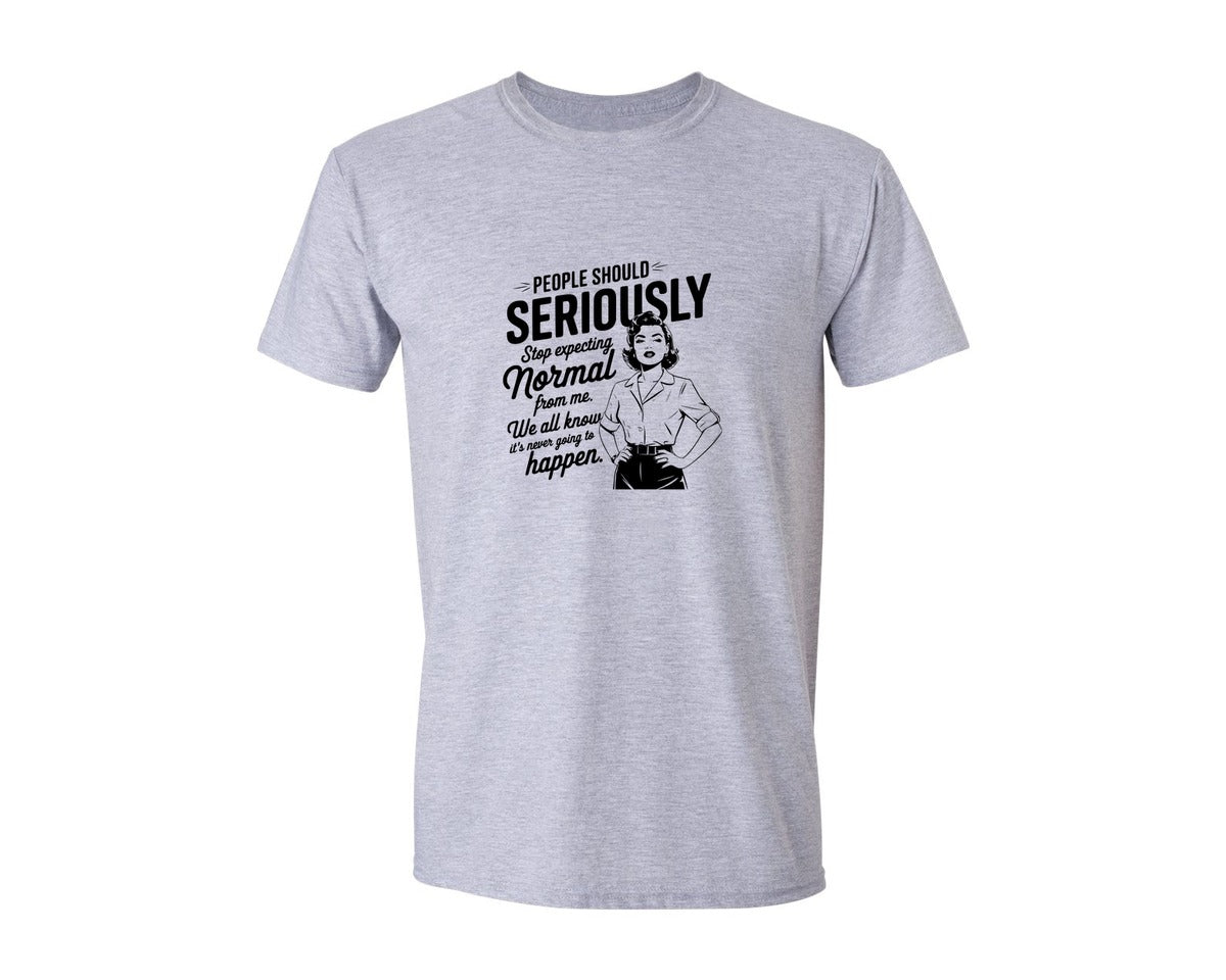 brand:Generic|color:Sports Grey / Athletic Heather|Vintage Funny Trendy Woman Shirt Design Graphic T-Shirt