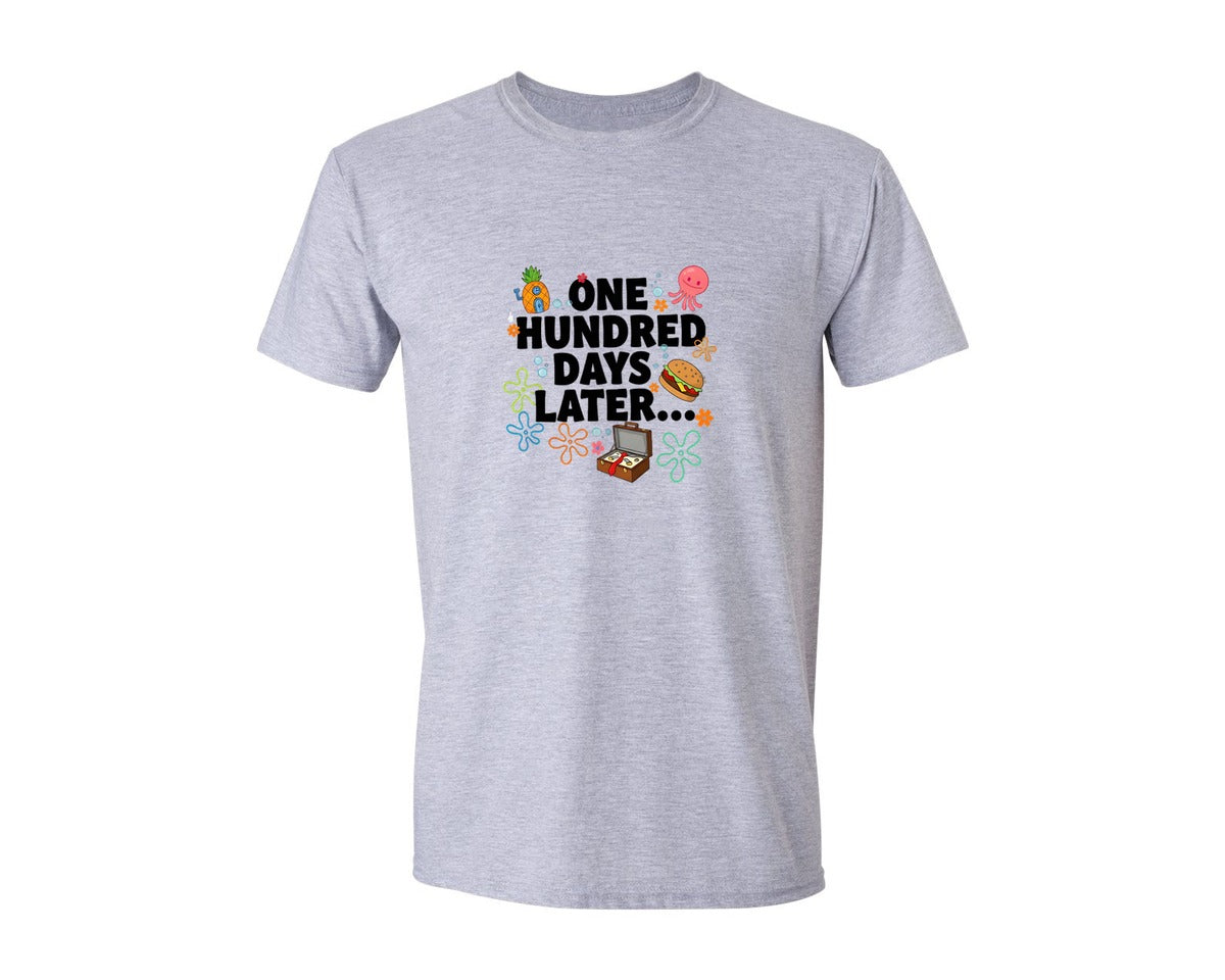 brand:Generic|color:Sports Grey / Athletic Heather|One Hundred Days Later 4 Graphic T-Shirt
