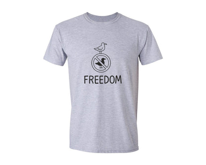 brand:Generic|color:Sports Grey / Athletic Heather|Freedom Defy The Rules Anti Authority Graphic T-Shirt