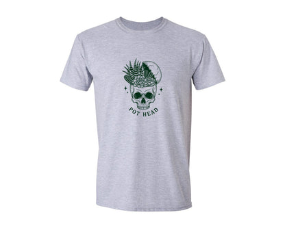 brand:Generic|color:Sports Grey / Athletic Heather|Plant Lover Plant Retro Skeleton Graphic T-Shirt