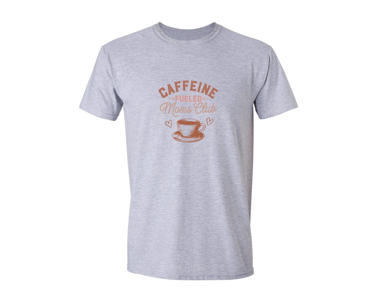 brand:Generic|color:Sports Grey / Athletic Heather|Mothers Day Coffee Mom Club Design 3 Graphic T-Shirt