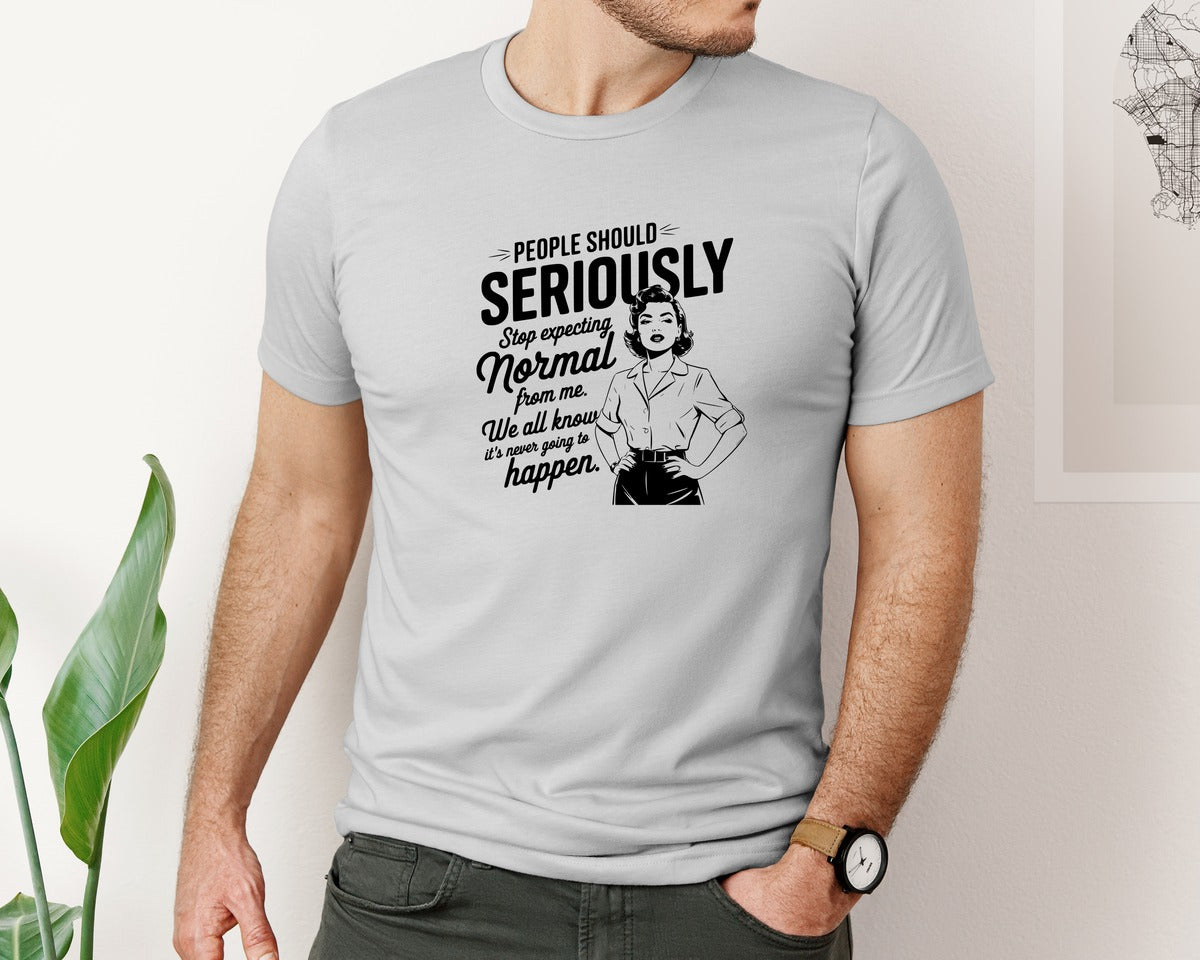 brand:Bella Canvas|color:Sports Grey / Athletic Heather|Vintage Funny Trendy Woman Shirt Design Graphic T-Shirt