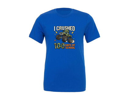 brand:Generic|color:True Royal Blue|I Crushed 100 Days Of School 36 Graphic T-Shirt