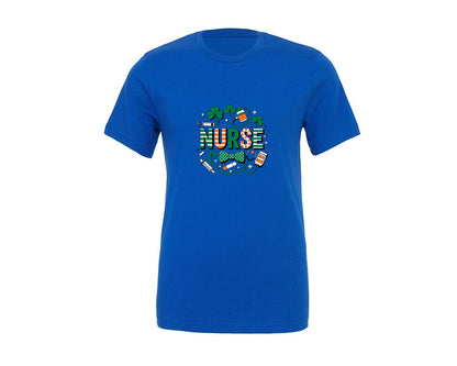 brand:Generic|color:True Royal Blue|Nurse St Patricks Day Coquette T Shirt 3 Graphic T-Shirt