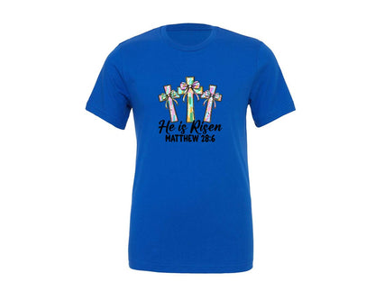brand:Generic|color:True Royal Blue|Christian Easter Coquette 8 Graphic T-Shirt