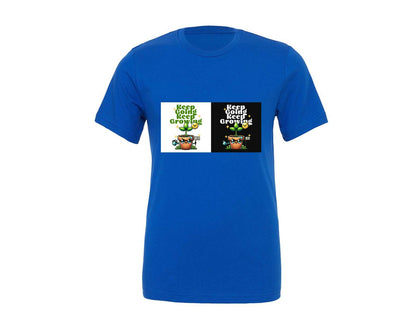 brand:Generic|color:True Royal Blue|Keep Going Keep Growing 33 Graphic T-Shirt
