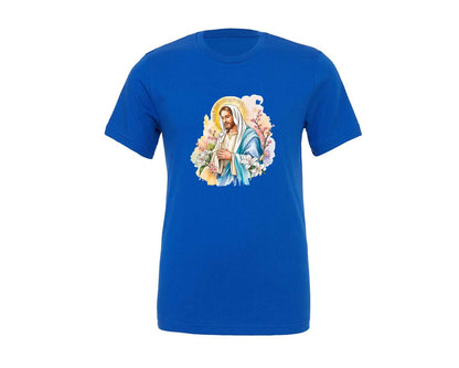brand:Generic|color:True Royal Blue|Jesus Christ 18 Graphic T-Shirt