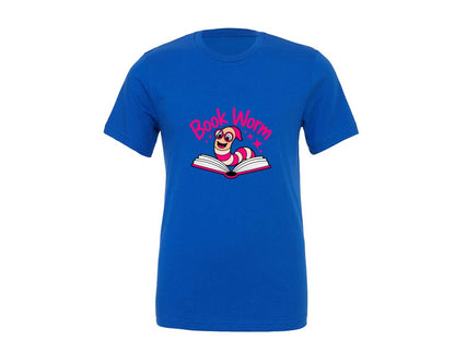 brand:Generic|color:True Royal Blue|Happy Bookworm For Kids Graphic T-Shirt