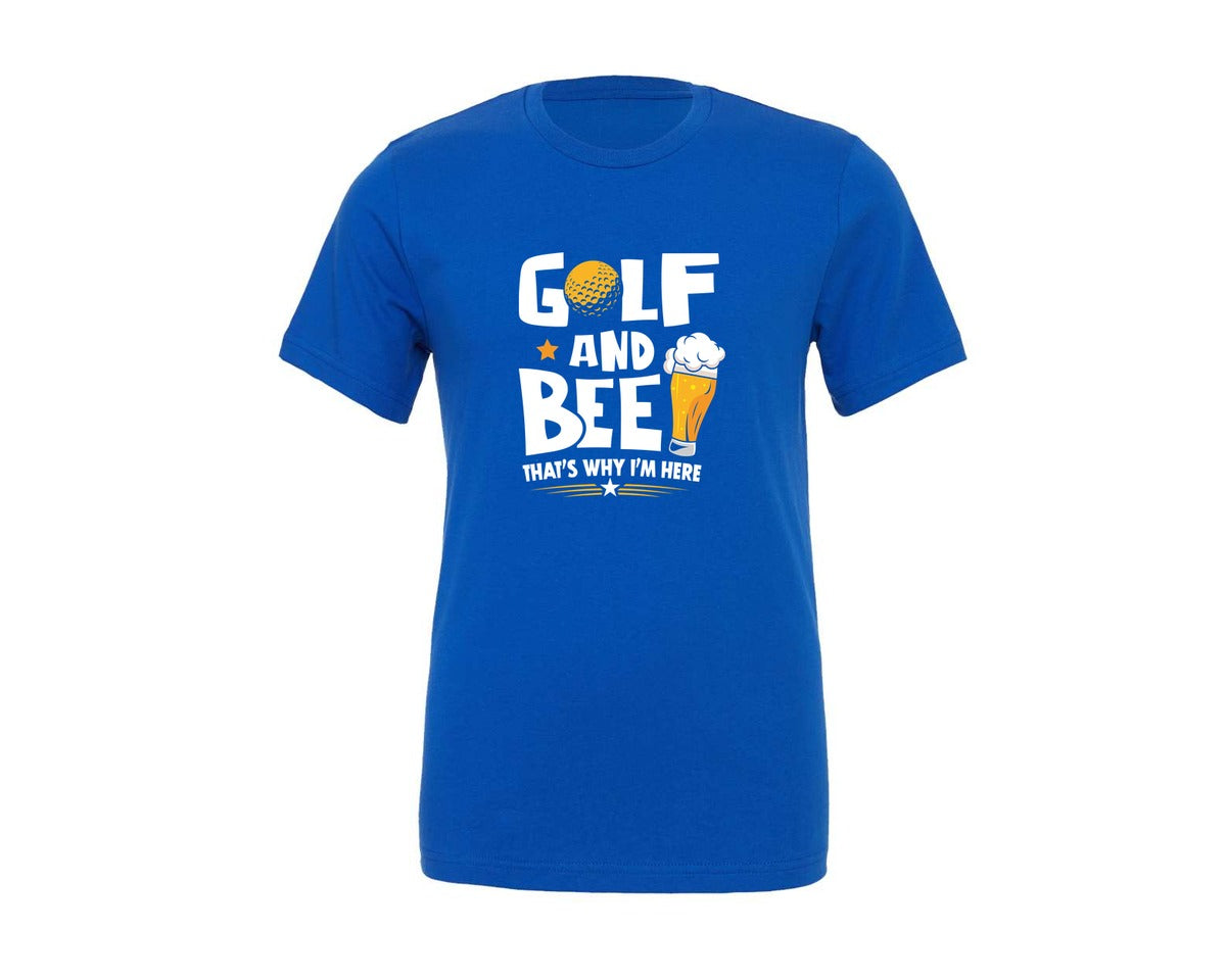 brand:Generic|color:True Royal Blue|Funny Golf Beer Lover T Shirt Desin Graphic T-Shirt
