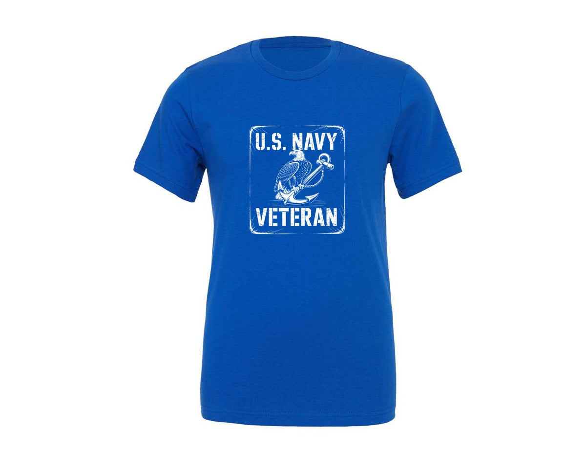 brand:Generic|color:True Royal Blue|Us Navy Veteran T Shirt Graphic T-Shirt
