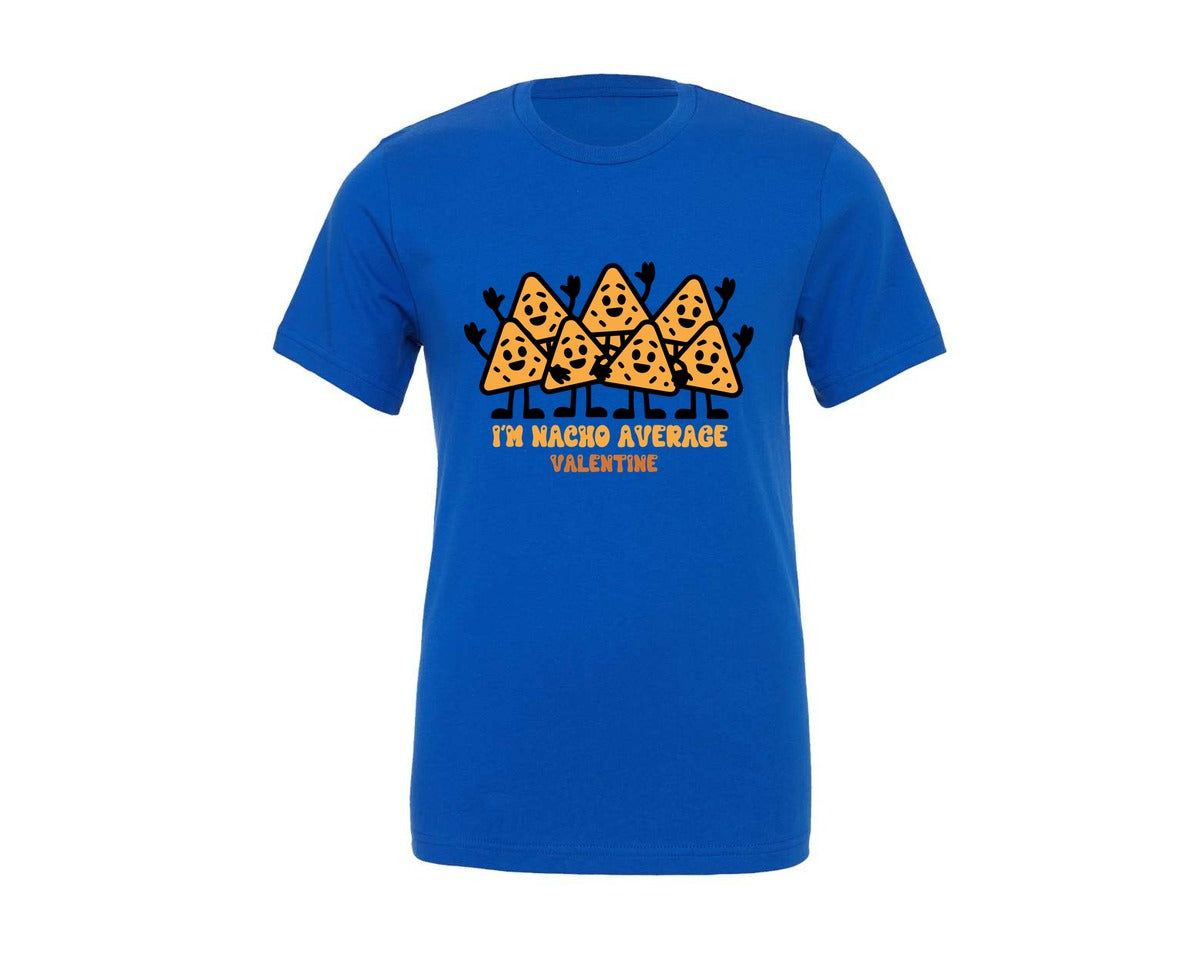brand:Generic|color:True Royal Blue|Cute Food Valentine Pun Graphic T-Shirt