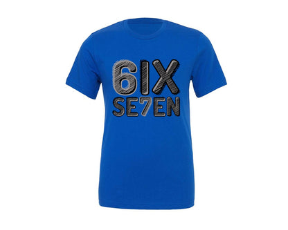 brand:Generic|color:True Royal Blue|Trending Six Seven Meme Funny Graphic T-Shirt