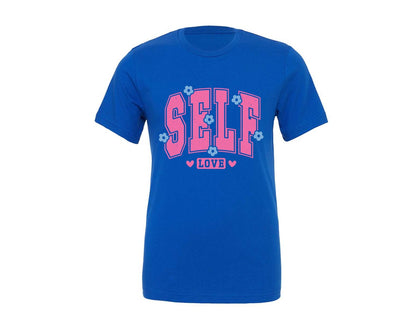 brand:Generic|color:True Royal Blue|Self Love Pnginspirational Graphic T-Shirt