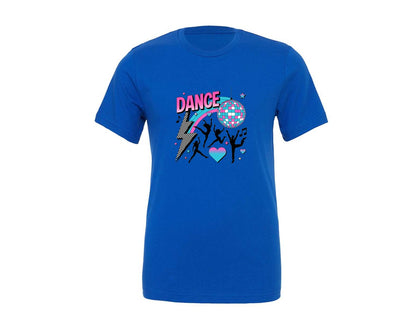 brand:Generic|color:True Royal Blue|Retro Dance Pngsublimation Graphic T-Shirt