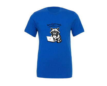 brand:Generic|color:True Royal Blue|Funny Raccoon Sarcastic T Shirt 4 Graphic T-Shirt