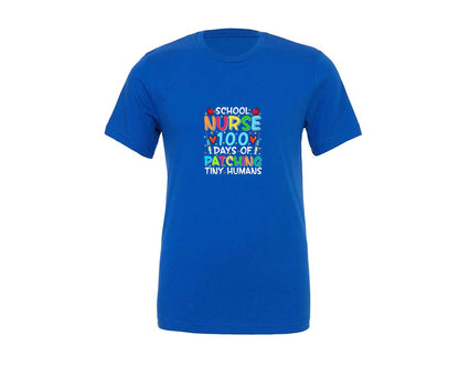 brand:Generic|color:True Royal Blue|100 Days Of School T Shirt Design 98 Graphic T-Shirt