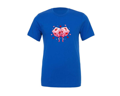 brand:Generic|color:True Royal Blue|Viral 67 Valentine Dice Gift Meme Graphic T-Shirt