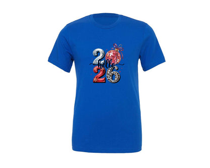 brand:Generic|color:True Royal Blue|Happy New Year 2026 130 Graphic T-Shirt