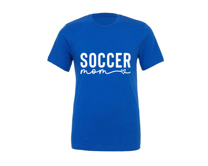brand:Generic|color:True Royal Blue|Soccer Mom Soccer Mama Sports Graphic T-Shirt