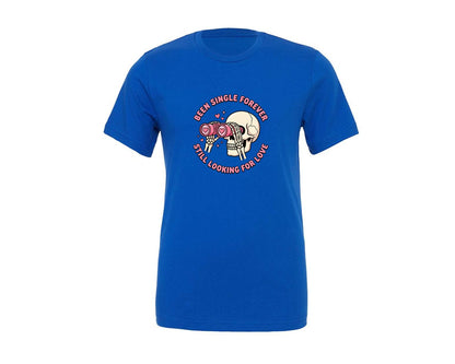 brand:Generic|color:True Royal Blue|Funny Skeleton Valentine 6 Graphic T-Shirt