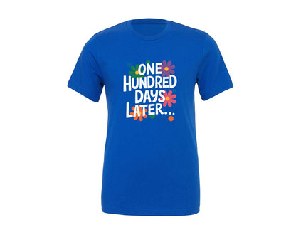 brand:Generic|color:True Royal Blue|One Hundred Days Later 100 Days Graphic T-Shirt