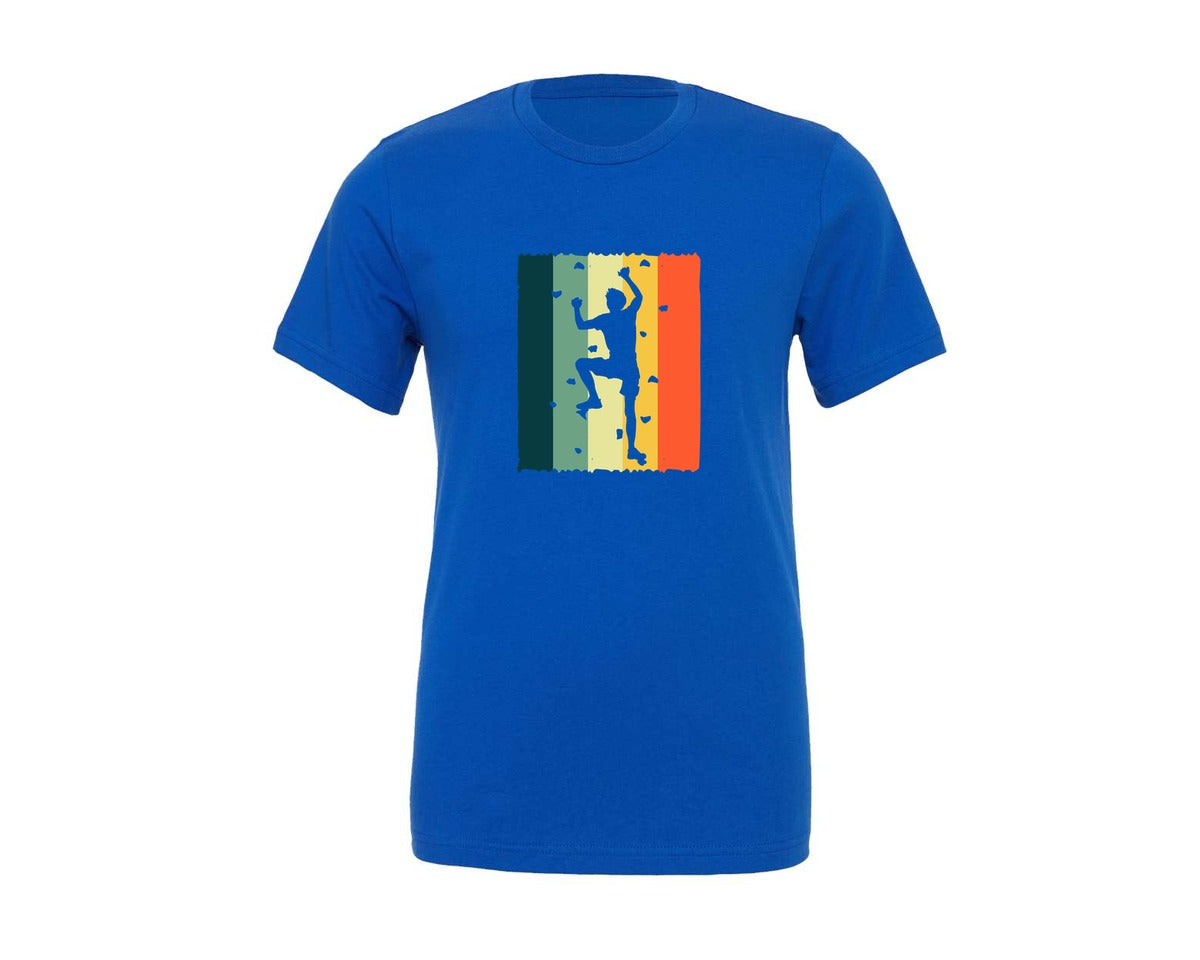 brand:Generic|color:True Royal Blue|Bouldering Design Climbing Graphic T-Shirt